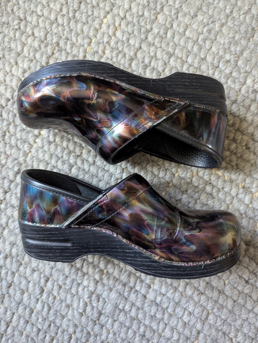 Dansko Iridescent Multi-Color Clog Size 39